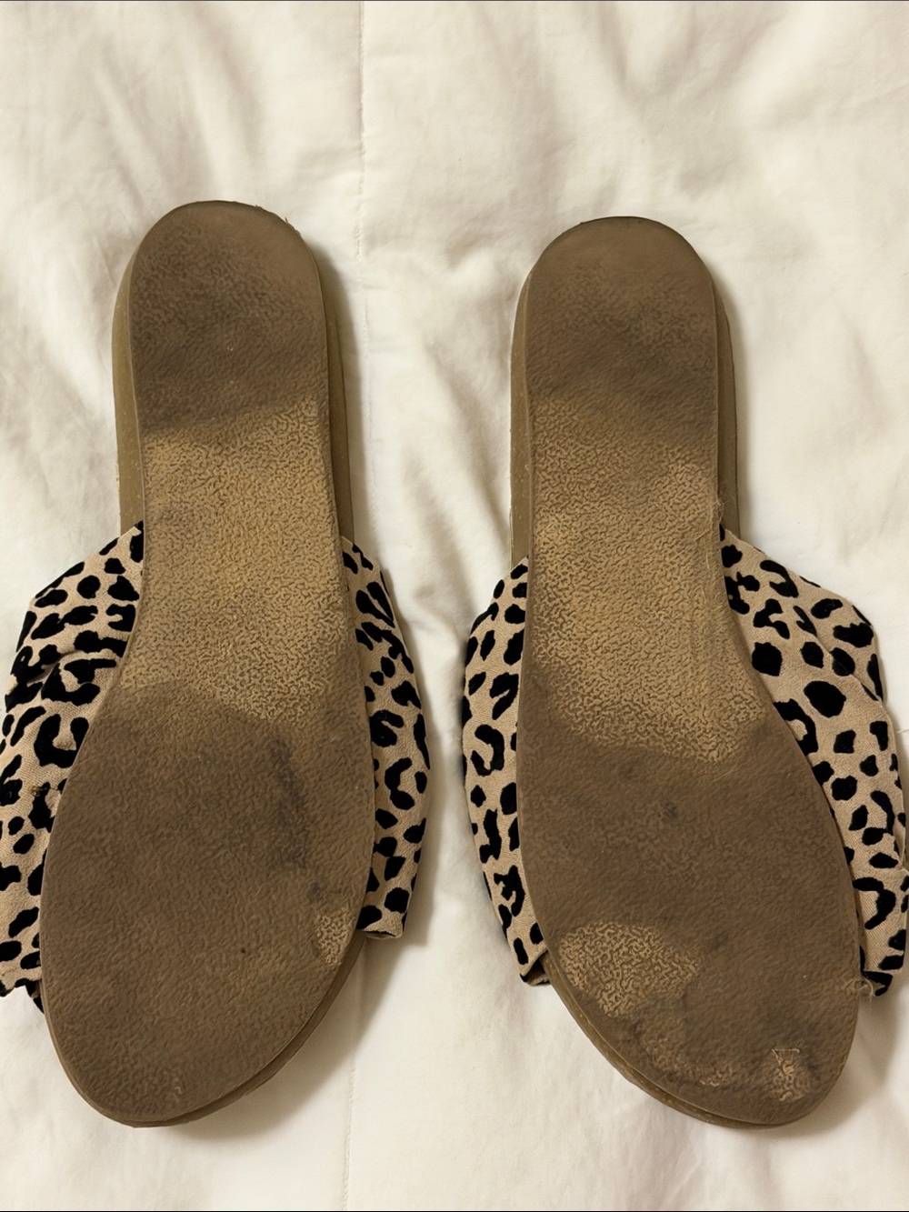 Blowfish Leopard Bow Slide Sandals in Tan and Black - Picture 2 of 2
